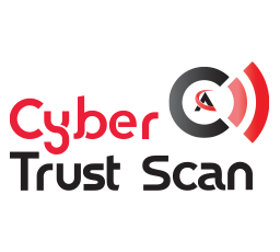 CyberAlliance's Cyber Trust Scan solution, represented by a digital shield, scanning
    website vulnerabilities to enhance cybersecurity for clients' websites and web applications.